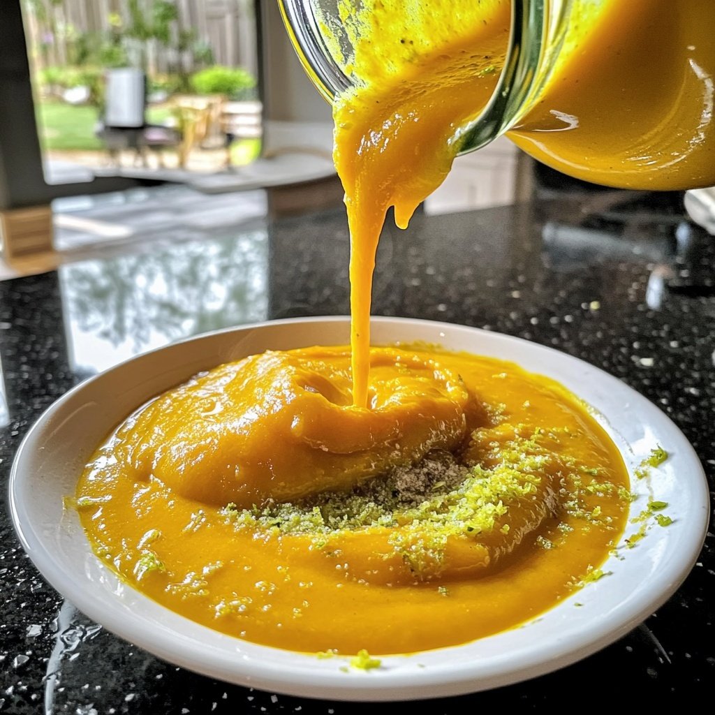 Squash Soup with Ginger and Lime