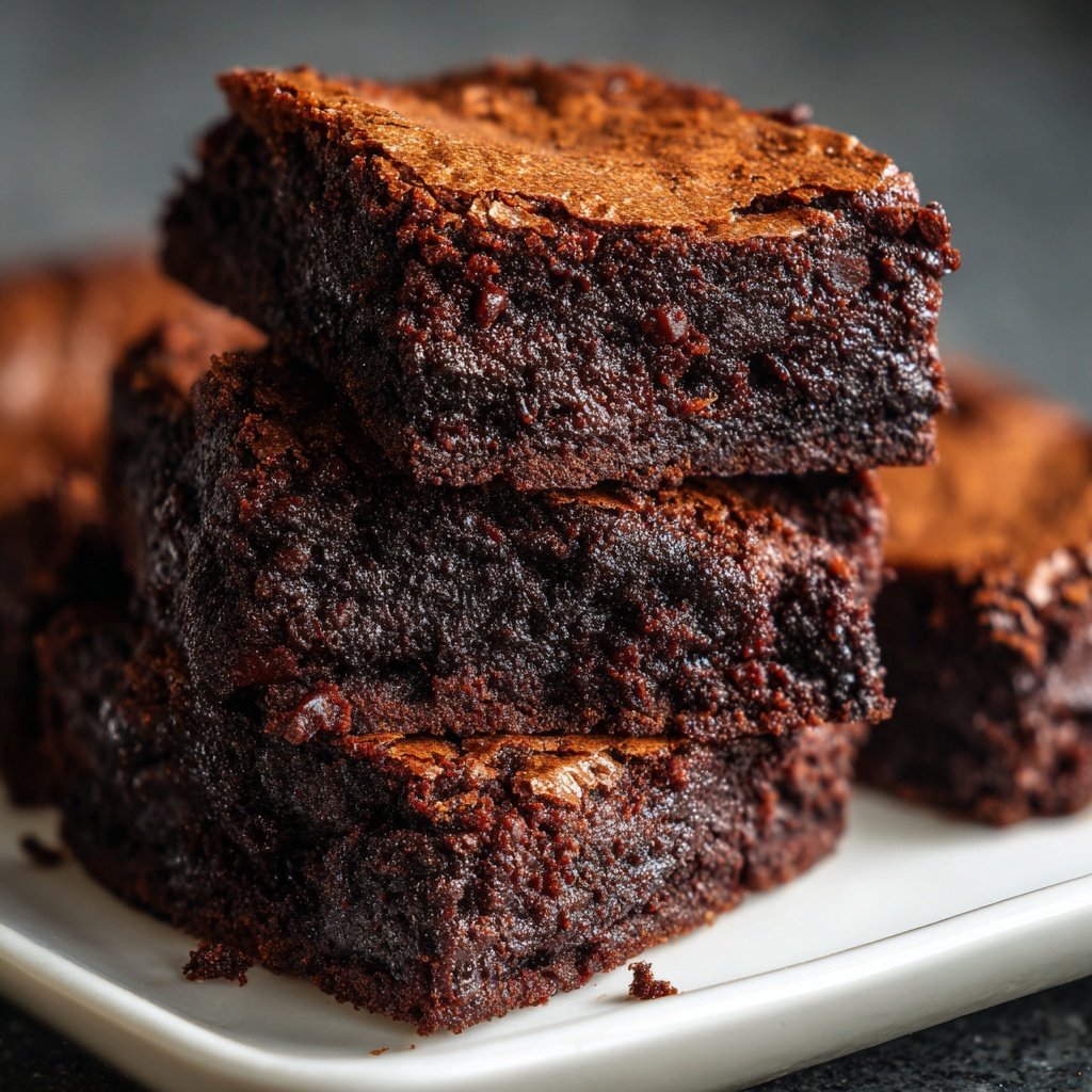 Cottage Cheese Brownies with Dark Cocoa Powder