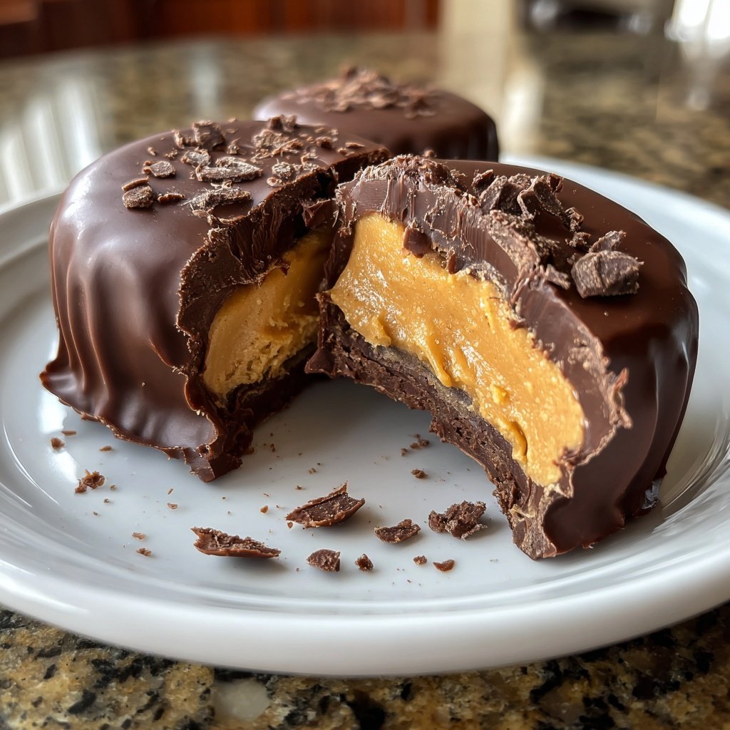 Homemade Peanut Butter Cups with Chocolate Shell