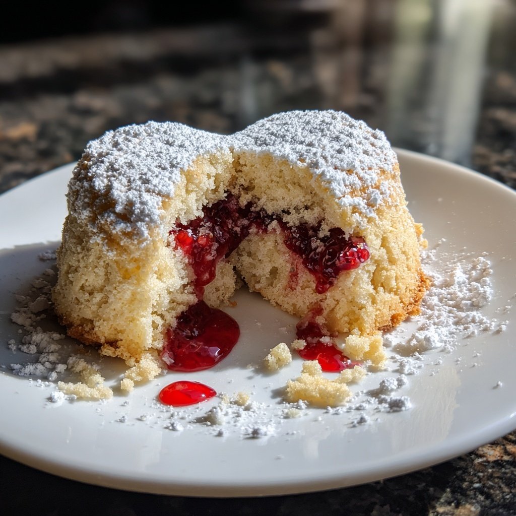 Mini Heart Cake with Almond Sponge