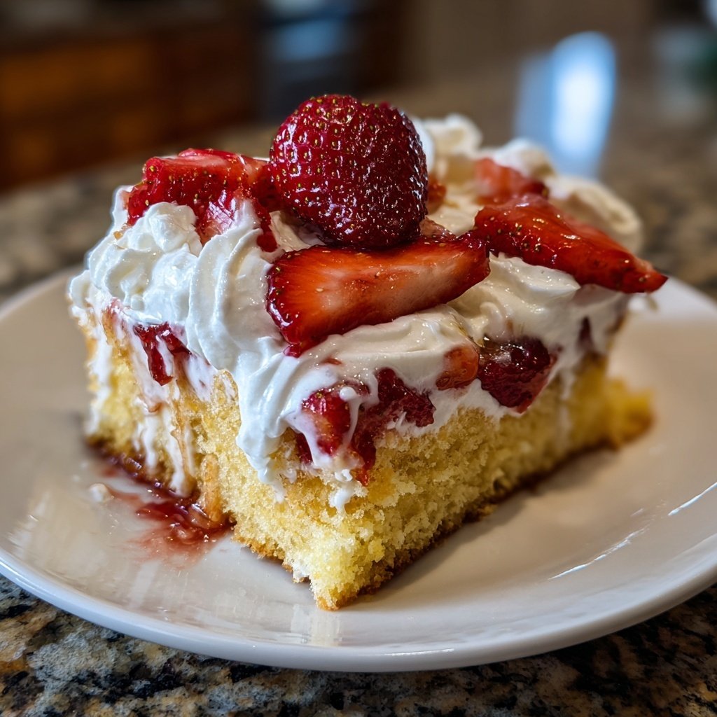 Strawberry Shortcake Sheet Cake