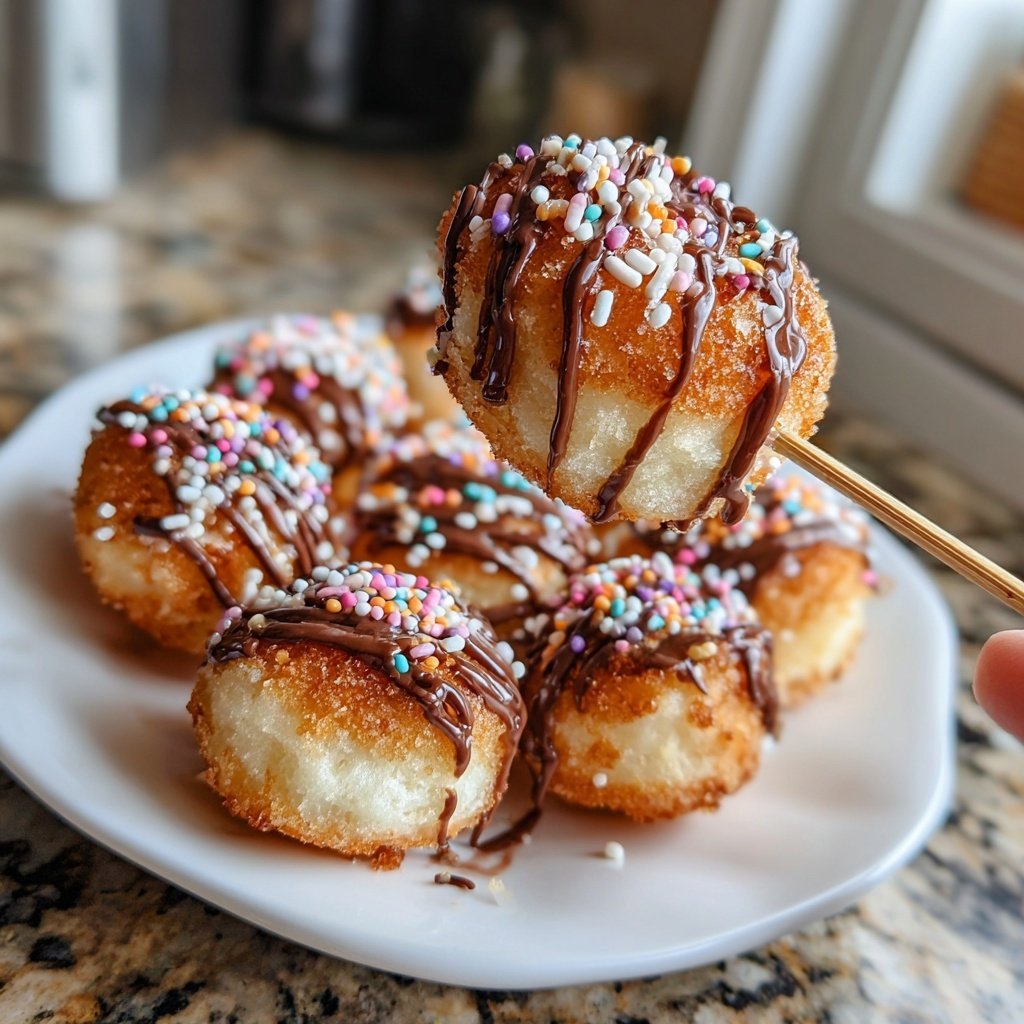 Super Bowl Desserts Mini Donut Skewers