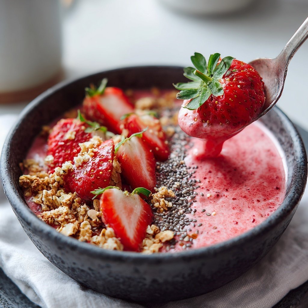 Fresh Strawberry Protein Bowls