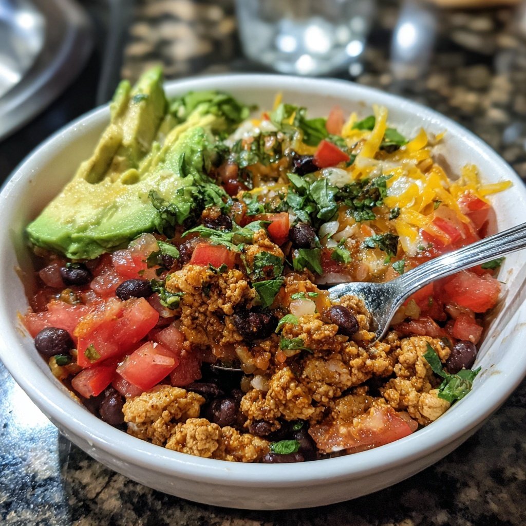 Ground Turkey Taco Bowl