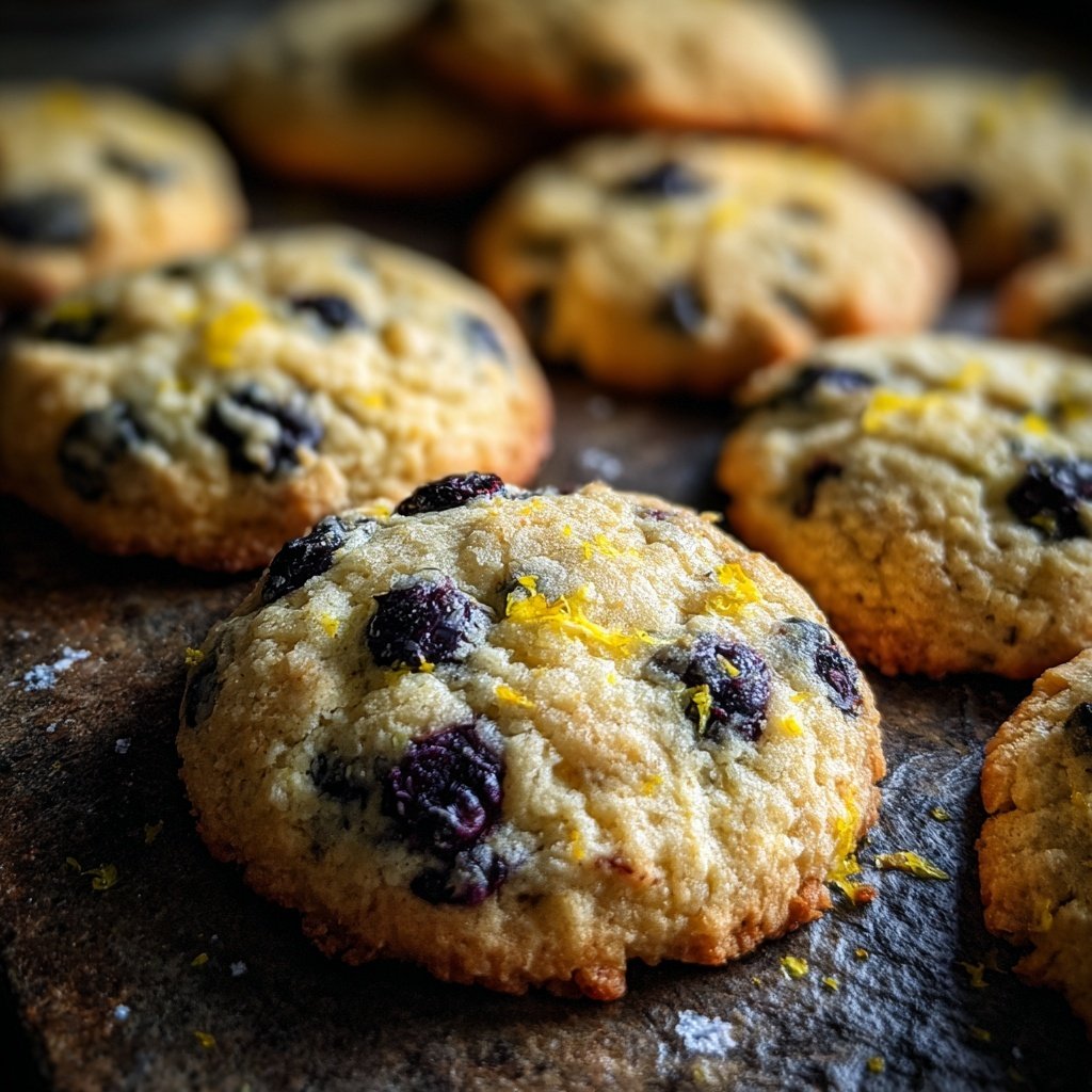 Spring Lemon Blueberry Cookies