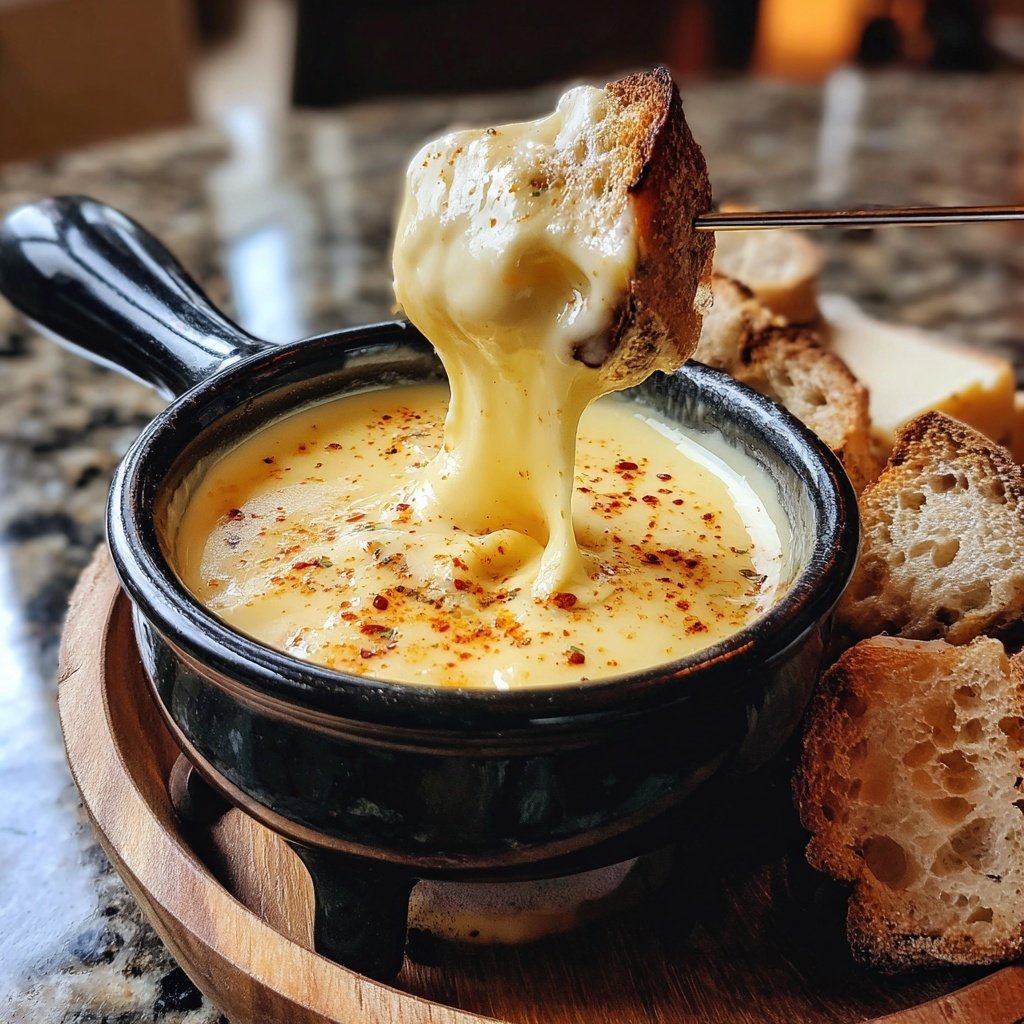 Fondue with Smoked Gouda Blend