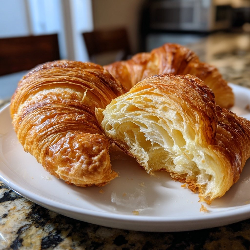 Flaky Butter Croissants