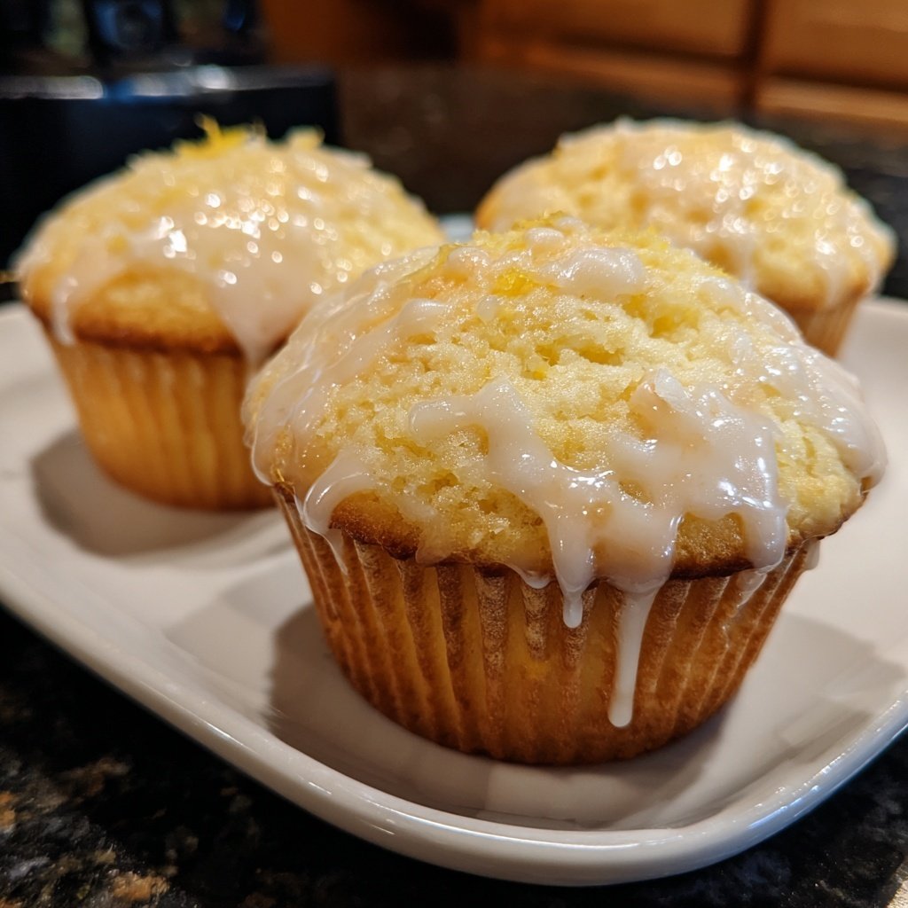 Limoncello Lemon Muffins